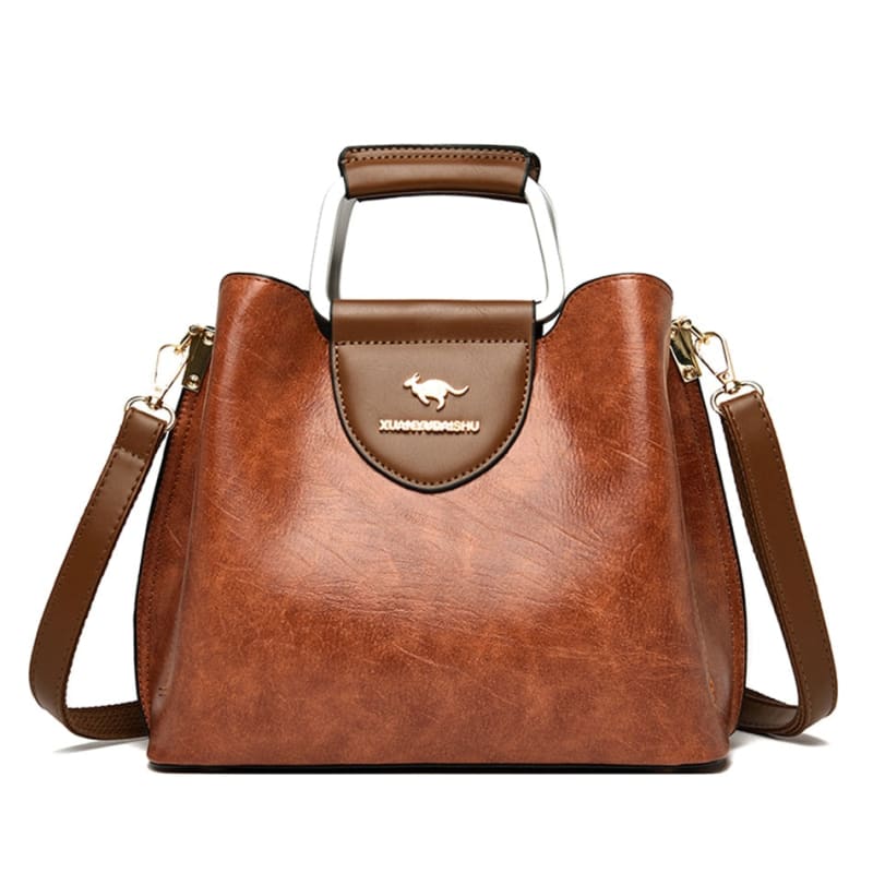 bolsa de ombro feminina, caramelo, crossbody - Porto Galem- Com frete grátis