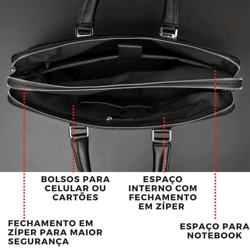 Bolsa masculina transversal - Porto Galem- Com frete grátis