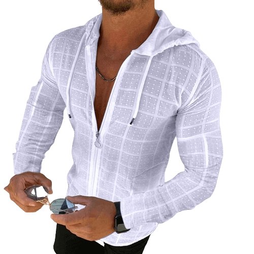 camisa de manga longa masculina, branca - Porto Galem- Com frete grátis