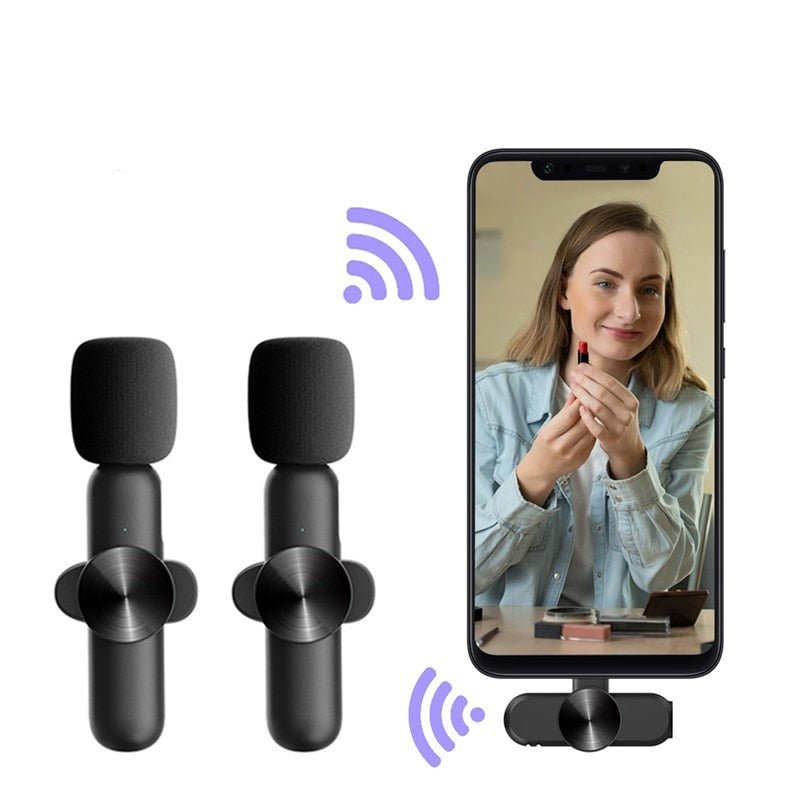 Microfone de lapela para celular bluetooth, Iphone e Android - Porto Galem- Com frete grátis